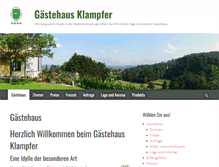 Tablet Screenshot of gaestehaus-klampfer.at